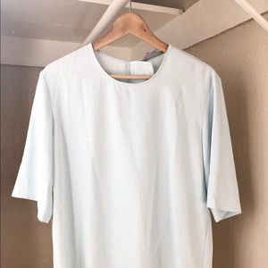 Everlane Go Weave shirt, mint, size 8.